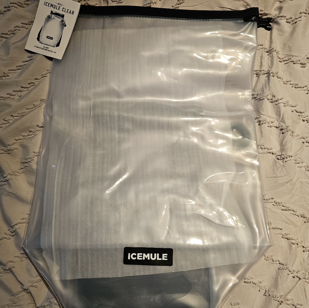 Icemule clear backpack cooler